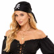 Black Pirate Bandana with Skul