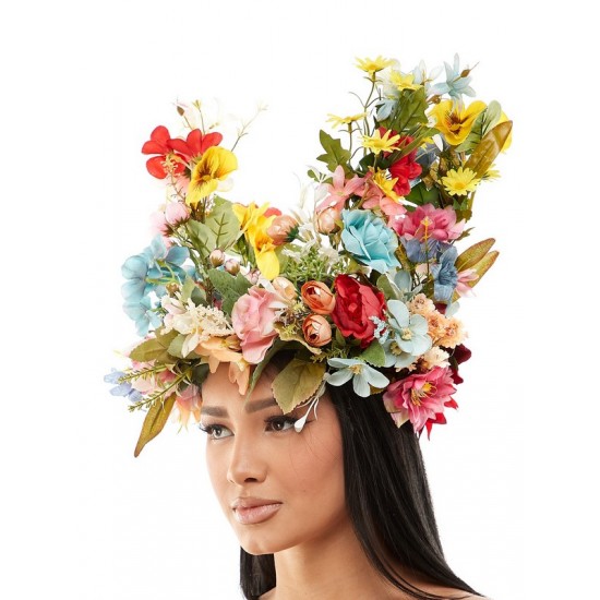 Oversized Floral Headpiece