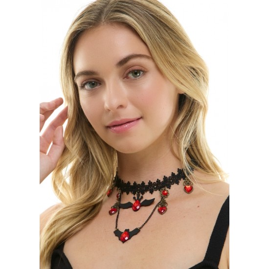 Vampire Heart Lace Choker Vampire Heart Lace Choker
