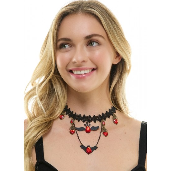 Vampire Heart Lace Choker Vampire Heart Lace Choker