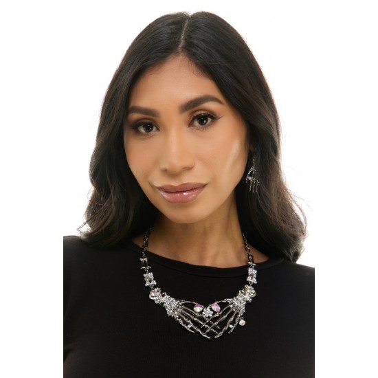 Rhinestone Skeleton Hand Jewelry Set Rhinestone Skeleton Hand Jewelry Set