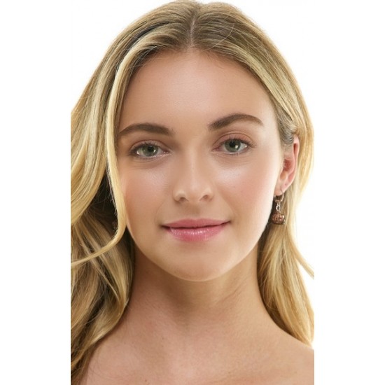 Metal Jack-O'-Lantern Earrings