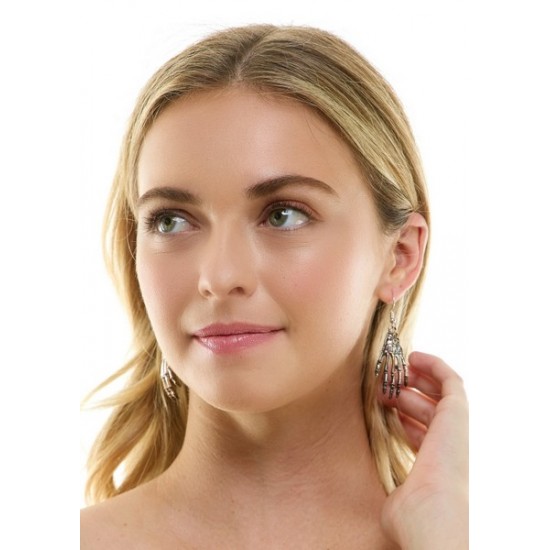Skeleton Hand Dangle Earrings Skeleton Hand Dangle Earrings