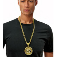 Rhinestone Dollar Sign Necklace