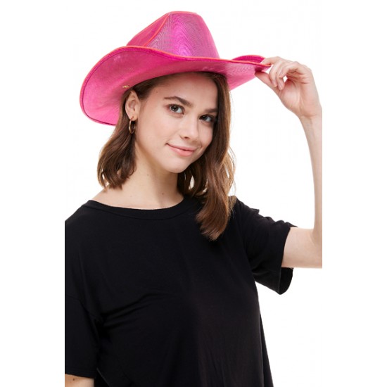 Hot Pink Light-Up Cowboy Hat