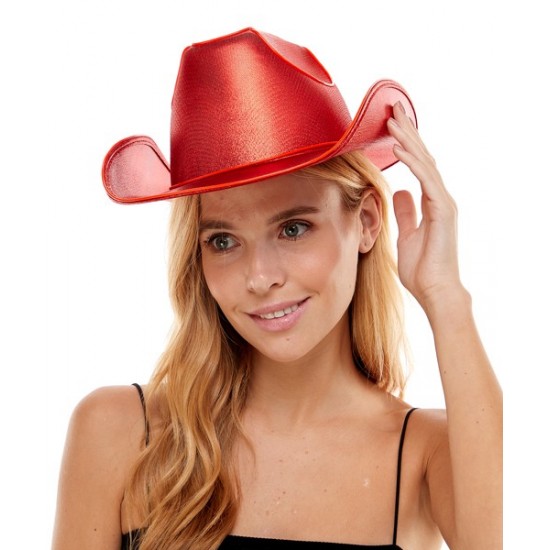 Red Light-Up Cowboy Hat