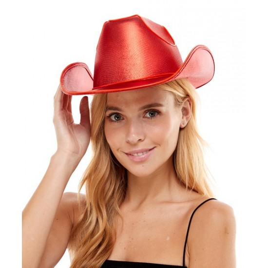 Red Light-Up Cowboy Hat