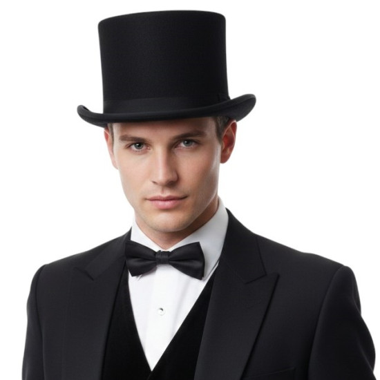Tall Classic Black Top Hat