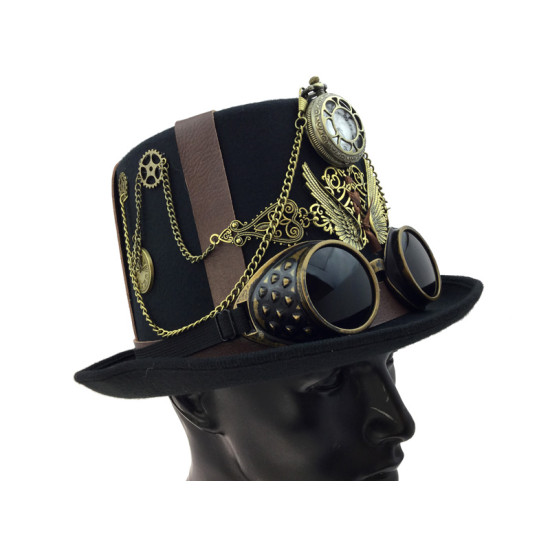 Victorian Chain Steampunk Top Hat