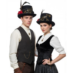 Steampunk Gear Top Hat with Goggles