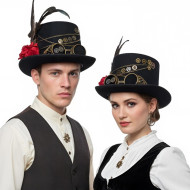 Steampunk Gear Top Hat with Goggles