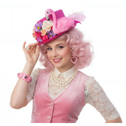 Pink Flamingo Top Hat
