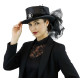 Black Lace Victorian Top Hat