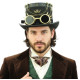 Black Chain Steampunk Top Hat