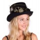 Black Gold Spiked Steampunk Top Hat