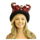 Red Devil Horn Skull Hat