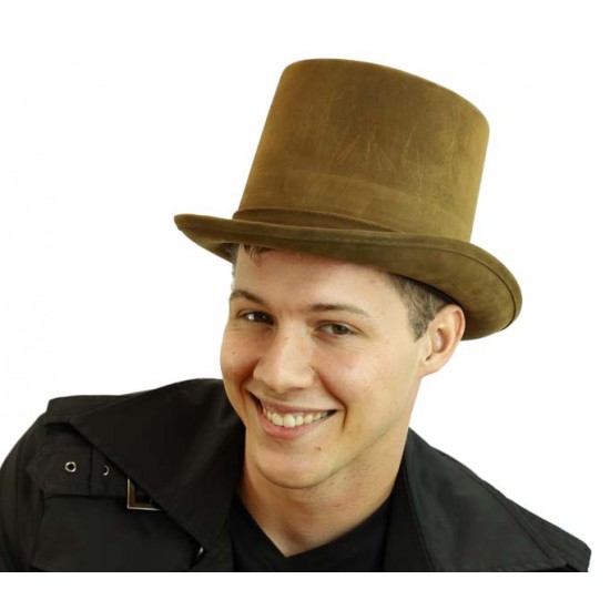 Brown Tall Top Hat