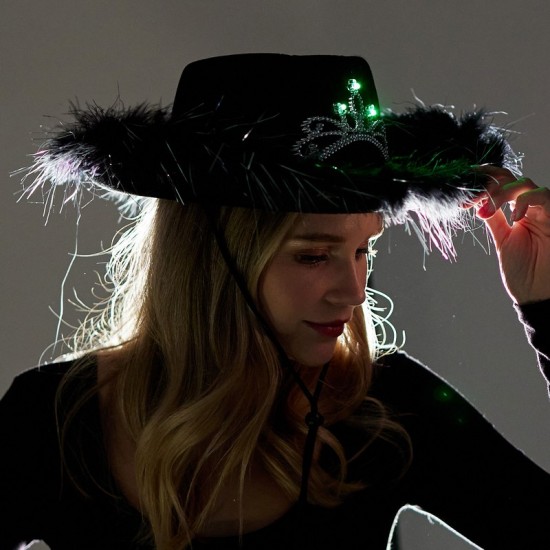 Black Light-Up Princess Cowboy Hat Black Light-Up Princess Cowboy Hat