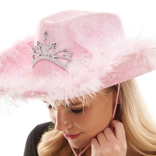 Pink Light-Up Princess Cowboy Hat