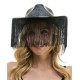 Black Fringe Cowboy Hat