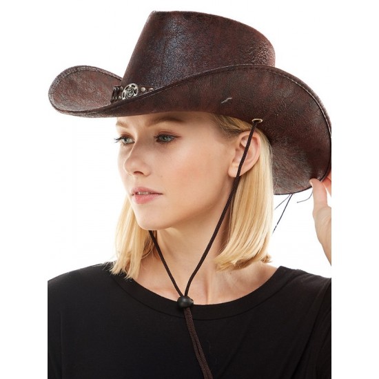 Brown Studded Cowboy Hat