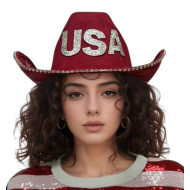 USA Glitter Cowboy Hat