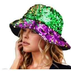 Mardi Gras Sequin Bucket Hat Mardi Gras Sequin Bucket Hat
