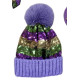 Mardi Gras Sequin Beanie
