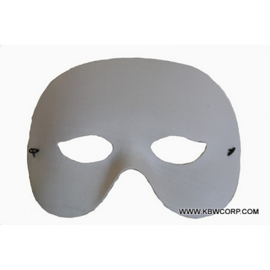 White Masquerade Half Mask