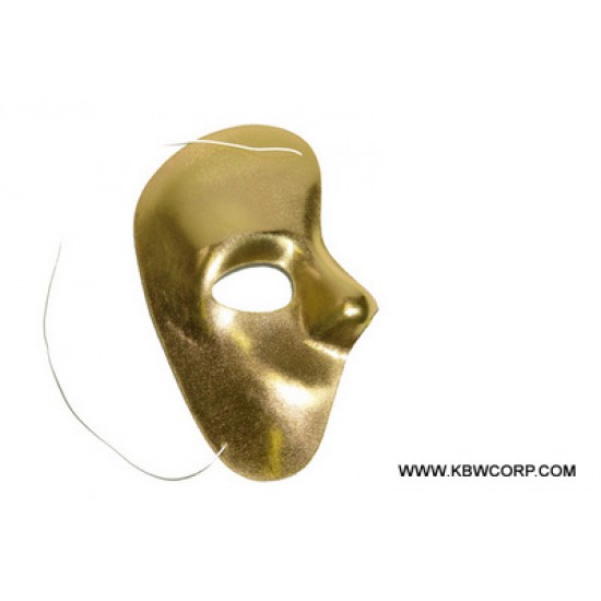 Gold Phantom Masquerade Half Mask