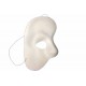 White Phantom Masquerade Half Mask