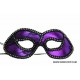 Purple Lace Overlay Masquerade Mask