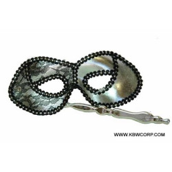 Silver Lace Masquerade Mask