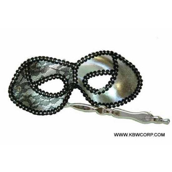 Silver Lace Masquerade Mask