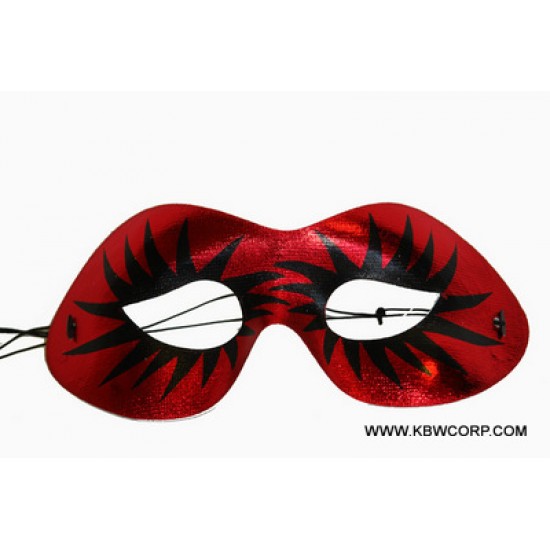 Red Flame Eye Masquerade Mask