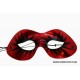 Red Flame Eye Masquerade Mask