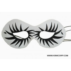White Flame Eye Masquerade Mask