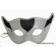 Silver Harlequin Masquerade Mask