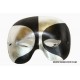 Silver & Black Split Masquerade Mask
