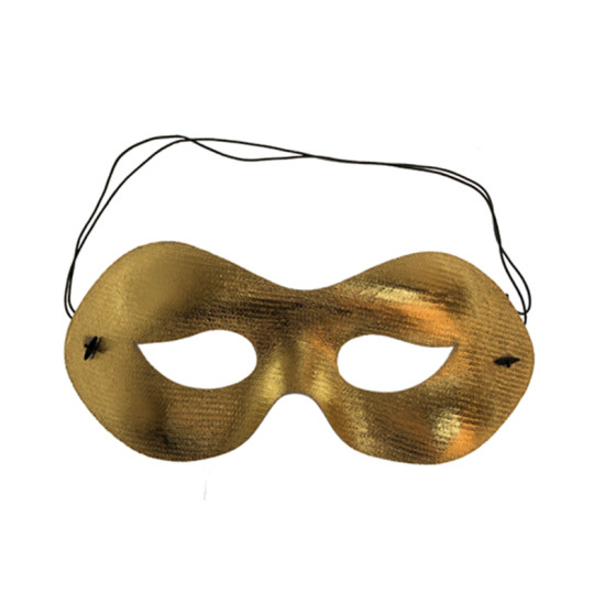Gold Fabric Masquerade Mask