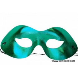 Green Fabric Masquerade Mask