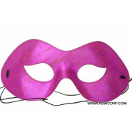 Hot Pink Fabric Masquerade Mask