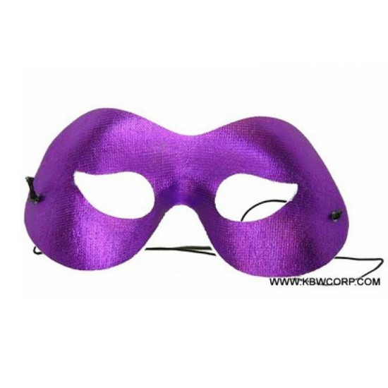 Purple Fabric Masquerade Mask