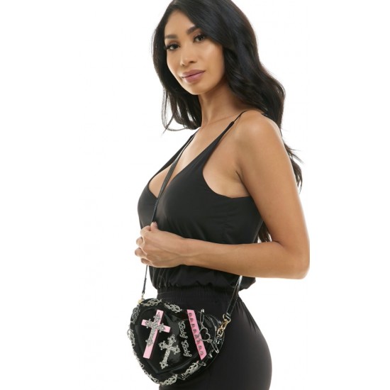 Goth Heart Crossbody Bag Goth Heart Crossbody Bag