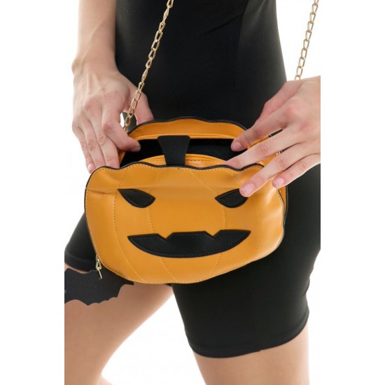 Orange Pumpkin Face Crossbody Orange Pumpkin Face Crossbody