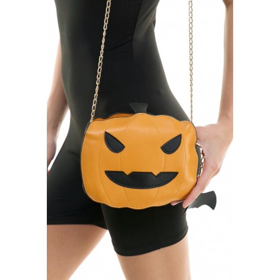 Orange Pumpkin Face Crossbody Orange Pumpkin Face Crossbody