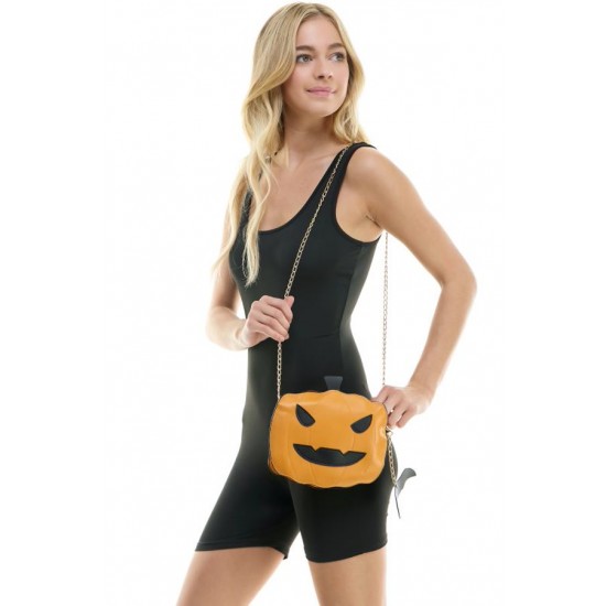 Orange Pumpkin Face Crossbody Orange Pumpkin Face Crossbody