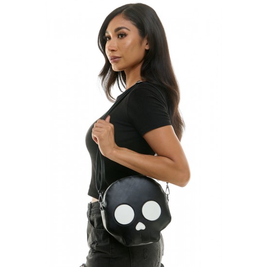 Black Skull Crossbody Bag Black Skull Crossbody Bag