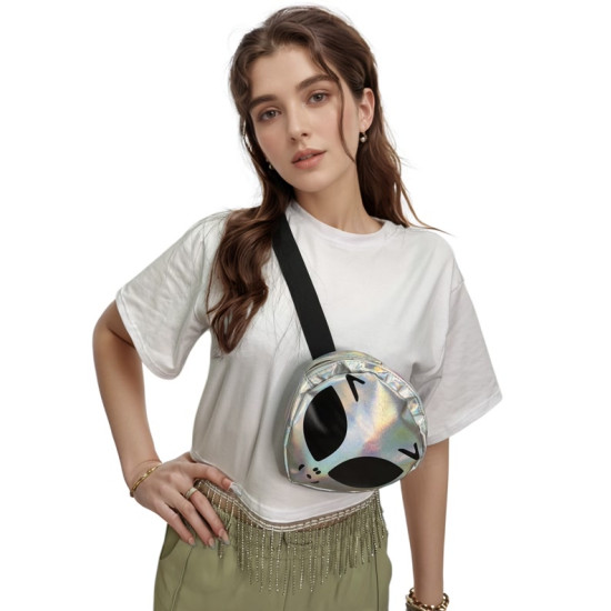 Holographic Alien Fanny Pack Holographic Alien Fanny Pack