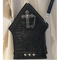 Gothic Cross Coffin Crossbody Bag